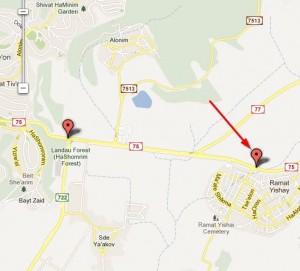 gatso-kvish-75-ramat-ishay-map